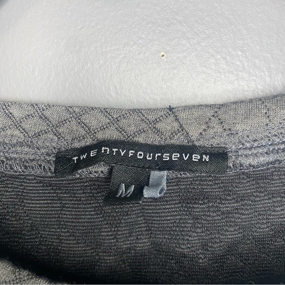 Chic Minimalist Twentyfourseven Grey Textured Pullover Sweater Cozy & Stylish - Picture 11 of 12